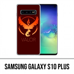 Samsung Galaxy S10 Plus Hülle - Pokemon Go Team Red Grunge