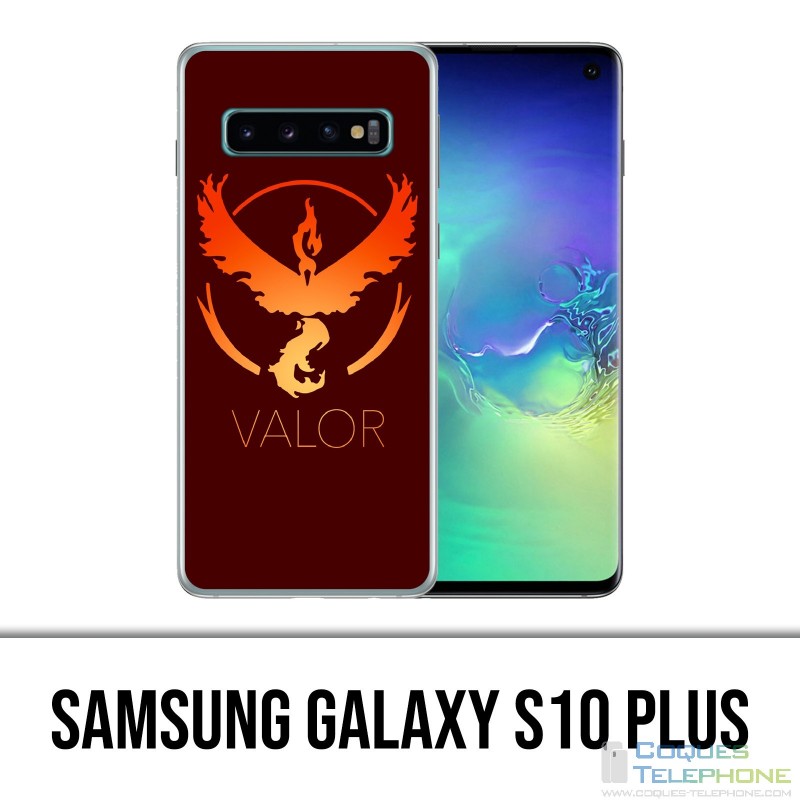 Samsung Galaxy S10 Plus Case - Pokemon Go Team Red Grunge