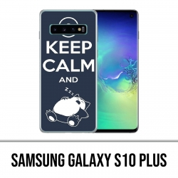 Carcasa Samsung Galaxy S10 Plus - Pokemon Ronflex Keep Calm