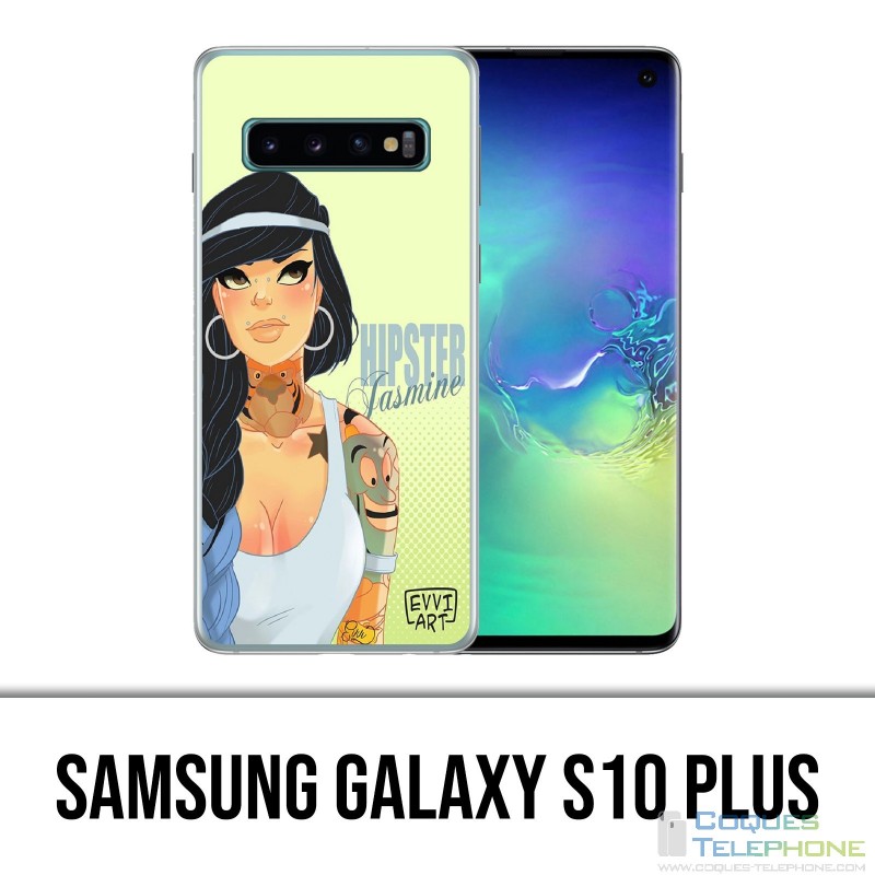 Coque Samsung Galaxy S10 PLUS - Princesse Disney Jasmine Hipster