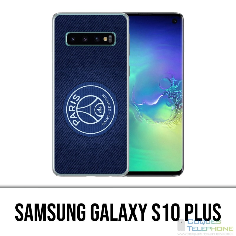 Custodia Samsung Galaxy S10 Plus - Sfondo blu minimalista PSG