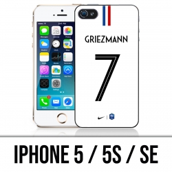 Coque iPhone 5 / 5S / SE - Football France Maillot Griezmann