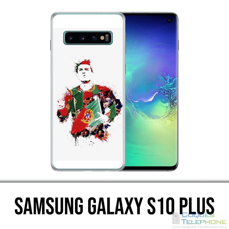 Custodia Samsung Galaxy S10 Plus - Ronaldo Lowpoly