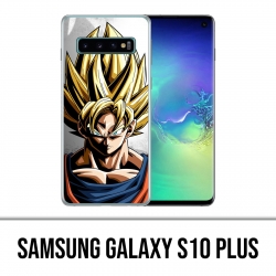 Coque Samsung Galaxy S10 PLUS - Sangoku Mur Dragon Ball Super