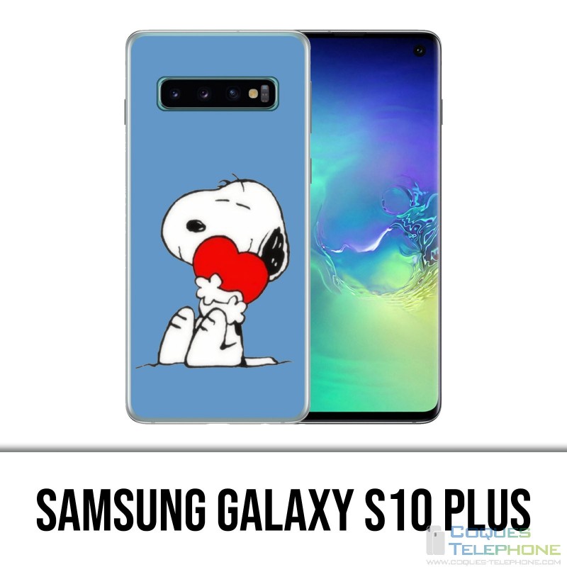 Coque Samsung Galaxy S10 PLUS - Snoopy Coeur