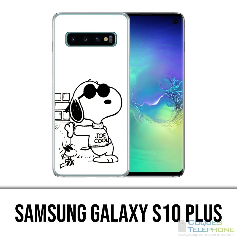 Custodia Samsung Galaxy S10 Plus - Snoopy Nero Bianco