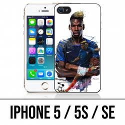 Coque iPhone 5 / 5S / SE - Football France Pogba Dessin