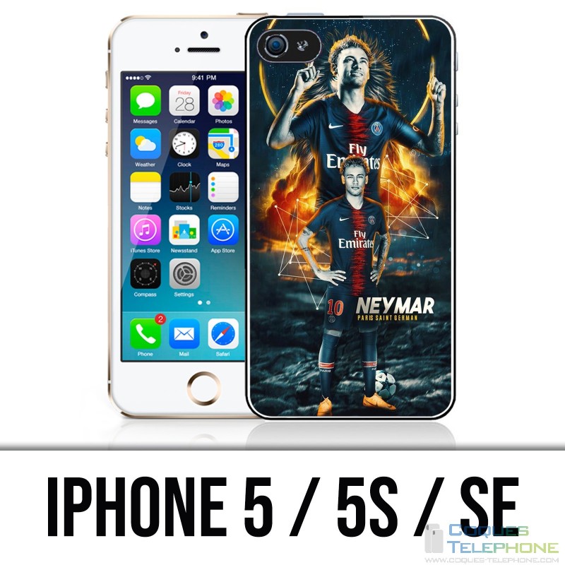 Coque iPhone 5 / 5S / SE - Football Psg Neymar Victoire