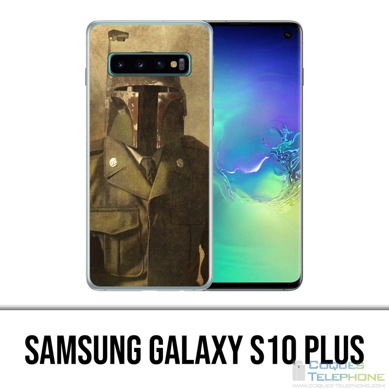 Carcasa Samsung Galaxy S10 Plus - Vintage Star Wars Boba Fett