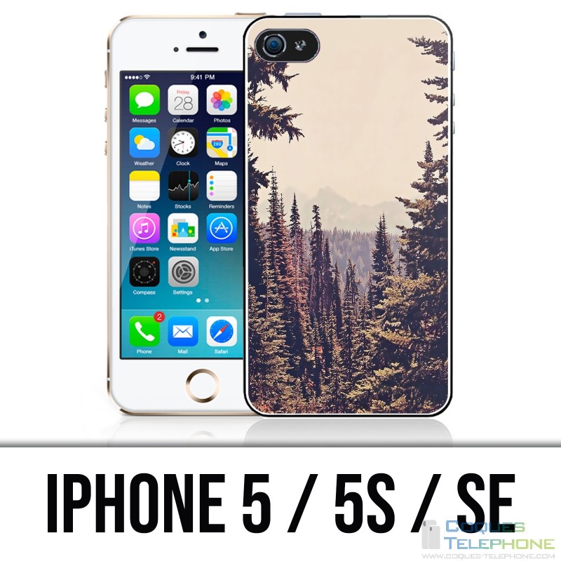 Coque iPhone 5 / 5S / SE - Foret Sapins