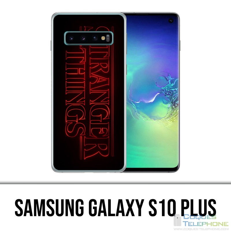 Carcasa Samsung Galaxy S10 Plus - Logotipo de Stranger Things