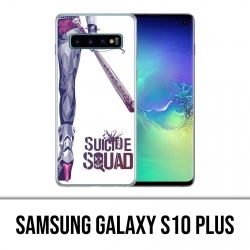 Coque Samsung Galaxy S10 PLUS - Suicide Squad Jambe Harley Quinn