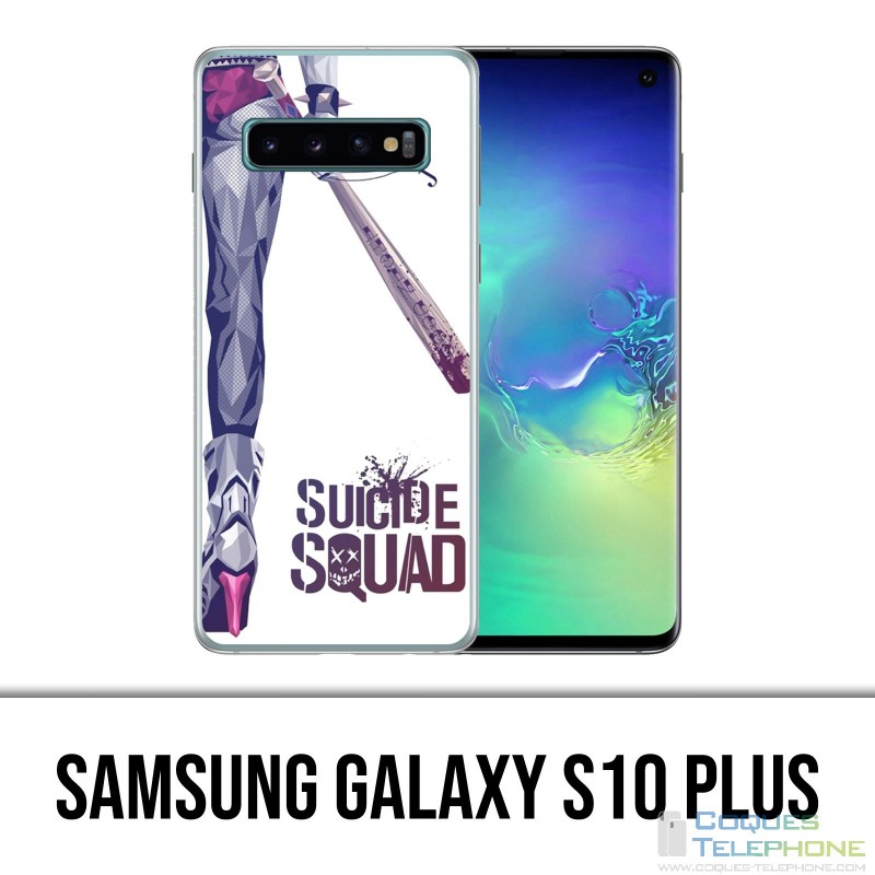 Coque Samsung Galaxy S10 PLUS - Suicide Squad Jambe Harley Quinn