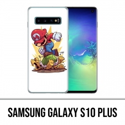 Carcasa Samsung Galaxy S10 Plus - Dibujos animados Super Mario Turtle