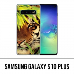 Custodia Samsung Galaxy S10 Plus - Foglie di tigre