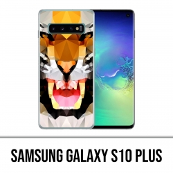 Samsung Galaxy S10 Plus Hülle - Geometrischer Tiger