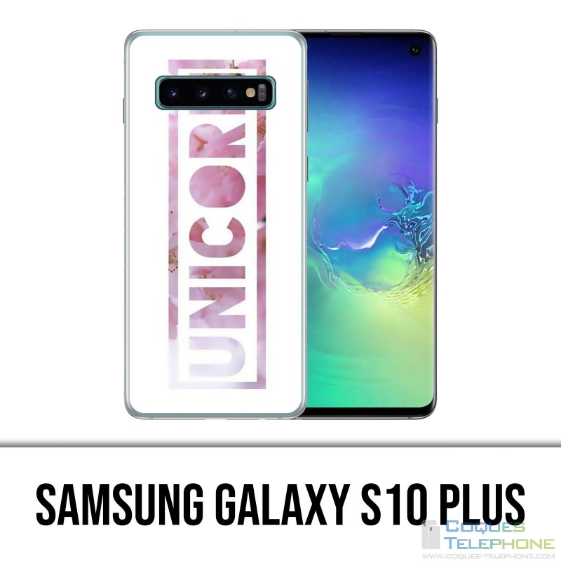 Samsung Galaxy S10 Plus Hülle - Unicorn Unicorn Flowers