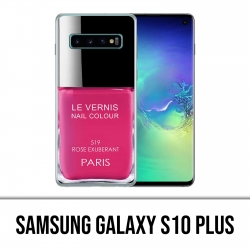 Coque Samsung Galaxy S10 Plus - Vernis Paris Rose