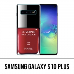 Custodia Samsung Galaxy S10 Plus - Vernice rossa Parigi