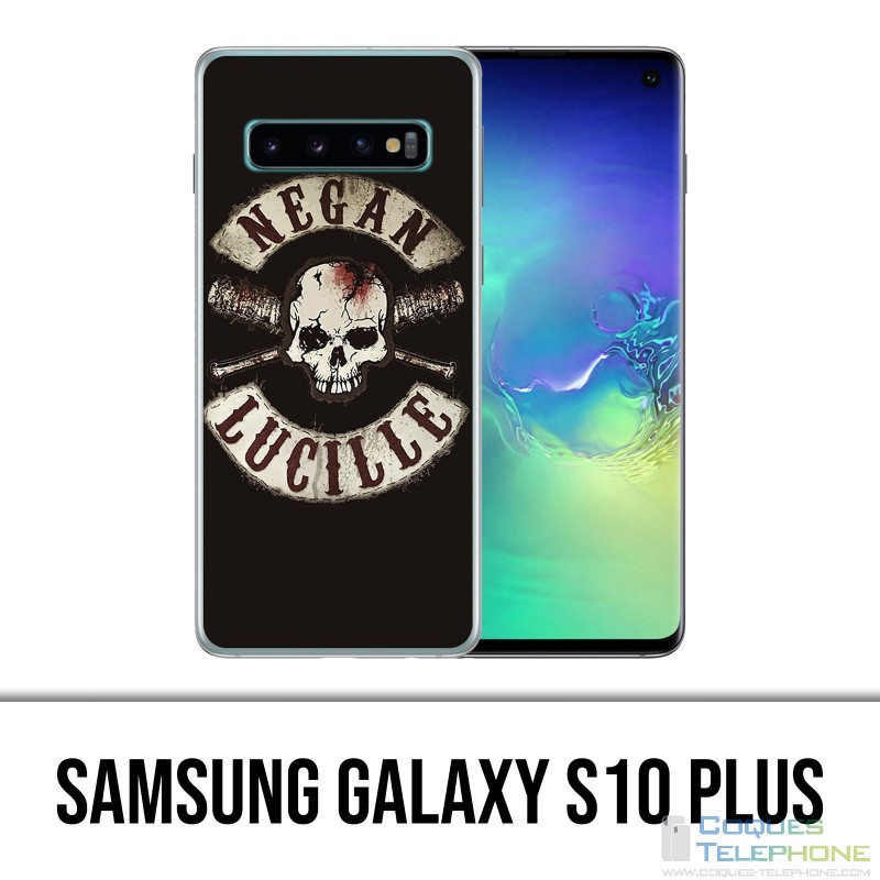 Custodia Samsung Galaxy S10 Plus - Walking Dead con logo Negan Lucille
