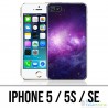 IPhone 5 / 5S / SE case - Purple galaxy