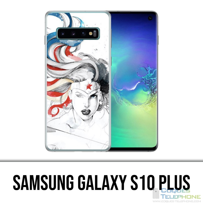 Carcasa Samsung Galaxy S10 Plus - Diseño de Arte de la Mujer Maravilla