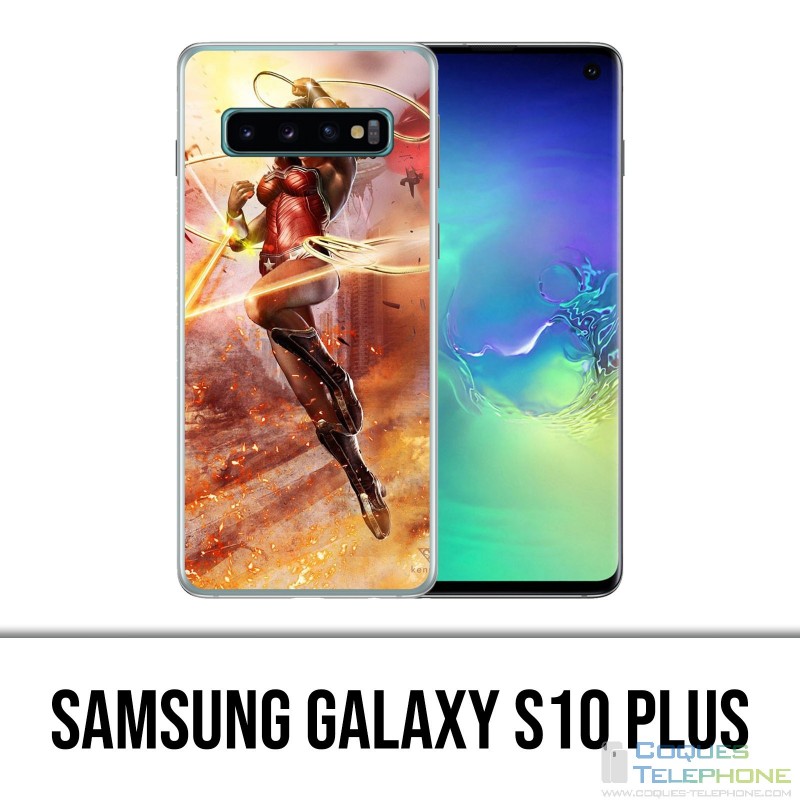Carcasa Samsung Galaxy S10 Plus - Wonder Woman Comics