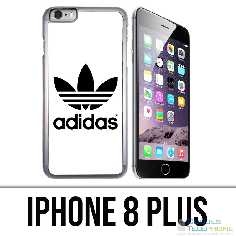Custodia per iPhone 8 Plus - Adidas Classic bianca