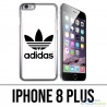 Coque iPhone 8 PLUS - Adidas Classic Blanc