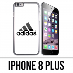 Coque iPhone 8 PLUS - Adidas Logo Blanc