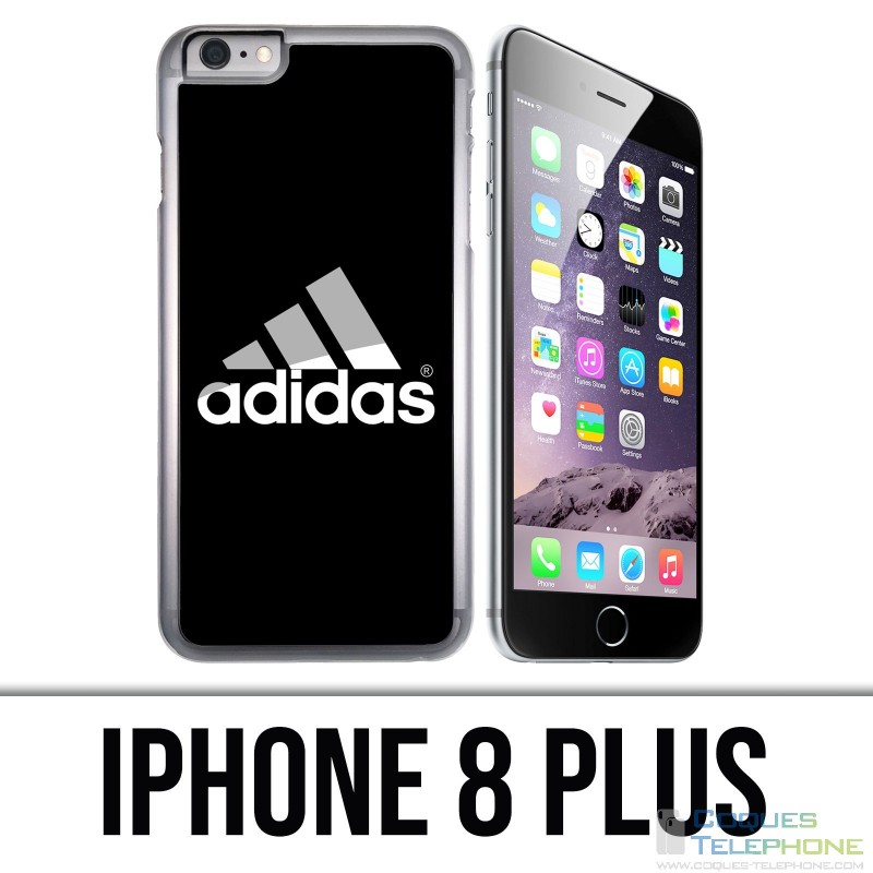 Coque iPhone 8 PLUS - Adidas Logo Noir