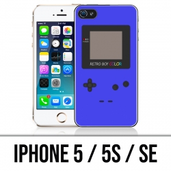 Coque iPhone 5 / 5S / SE - Game Boy Color Bleu