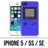 Coque iPhone 5 / 5S / SE - Game Boy Color Bleu