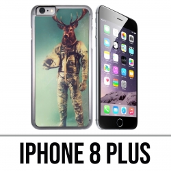 Coque iPhone 8 PLUS - Animal Astronaute Cerf
