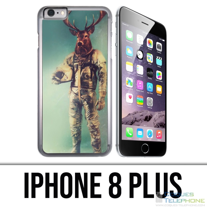 Custodia per iPhone 8 Plus - Cervo animale astronauta