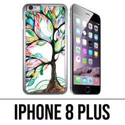 Coque iPhone 8 PLUS - Arbre Multicolore
