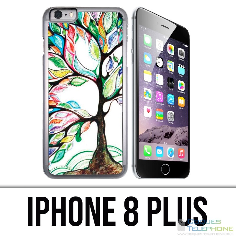 Funda iPhone 8 Plus - Árbol multicolor