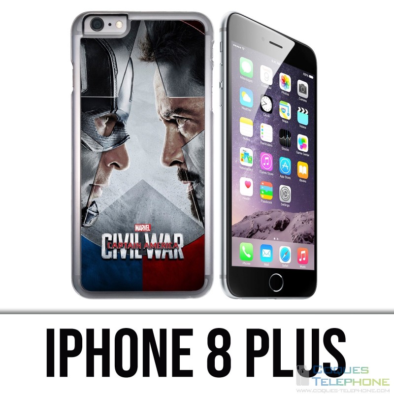 Custodia per iPhone 8 Plus - Avengers Civil War