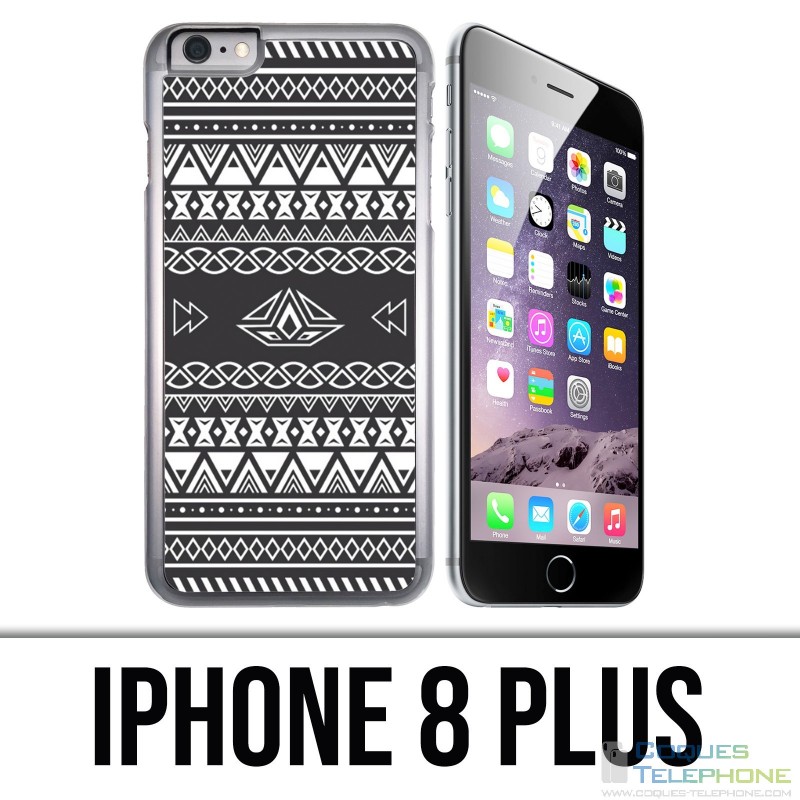 IPhone 8 Plus Case - Gray Azteque