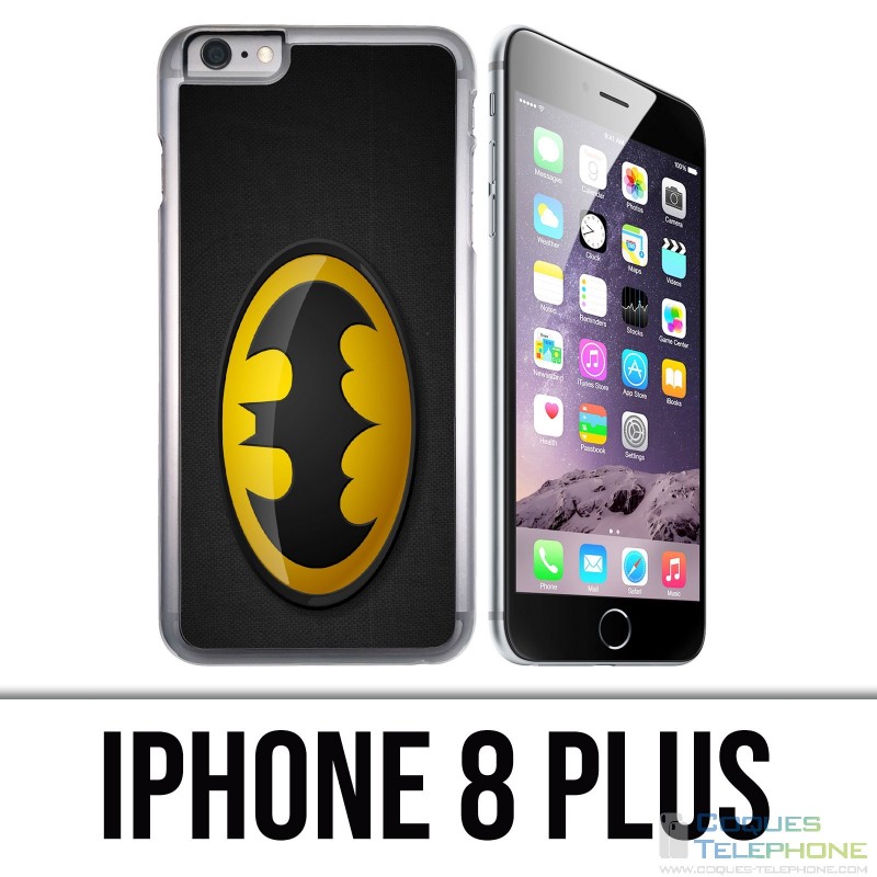IPhone 8 Plus Case - Batman Logo Classic Yellow Black