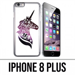 Funda iPhone 8 Plus - Sé un unicornio majestuoso