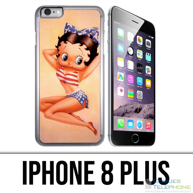 Coque iPhone 8 PLUS - Betty Boop Vintage