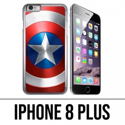 Coque iPhone 8 PLUS - Bouclier Captain America Avengers