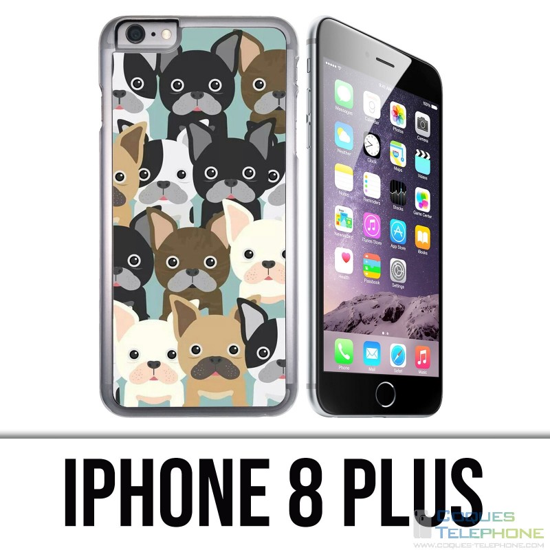 Coque iPhone 8 PLUS - Bouledogues