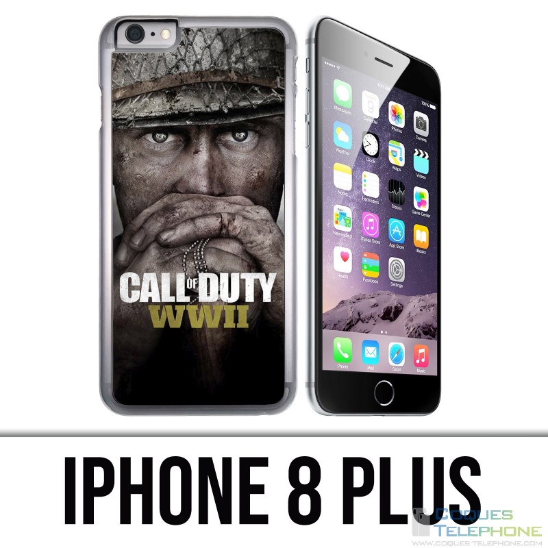 Coque iPhone 8 PLUS - Call Of Duty Ww2 Soldats