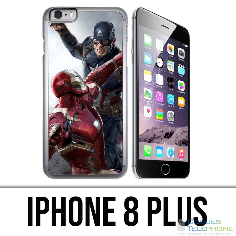 IPhone 8 Plus Case - Captain America Iron Man Avengers Vs