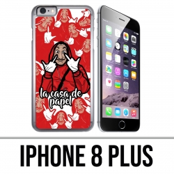 Custodia per iPhone 8 Plus - Casa De Papel Cartoon