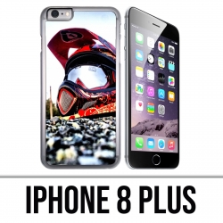 Coque iPhone 8 PLUS - Casque Moto Cross