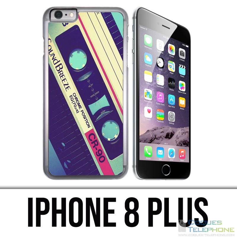 Funda para iPhone 8 Plus - Casete de audio Sound Breeze