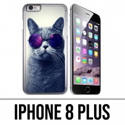 Funda iPhone 8 Plus - Gafas de sol Galaxie Cat